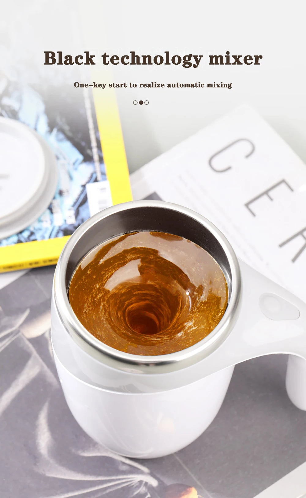 Self Stirring Coffee Mug