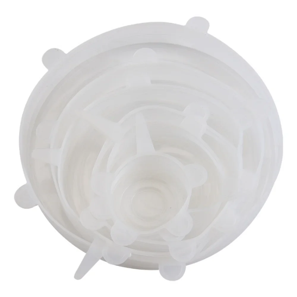 6 pcs Food Grade Silicone Preservation Cover