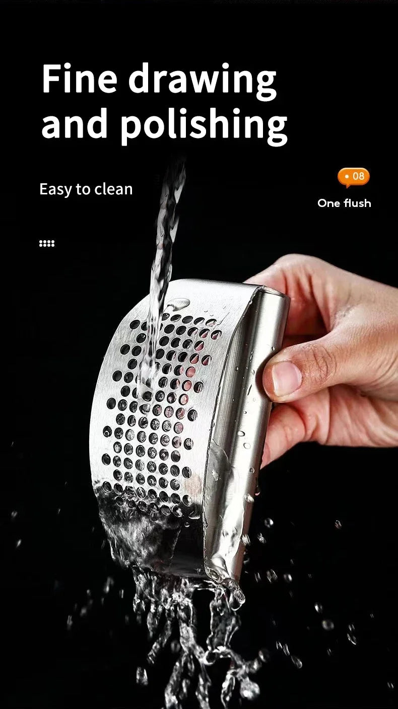 Stainless Steel Garlic Crusher