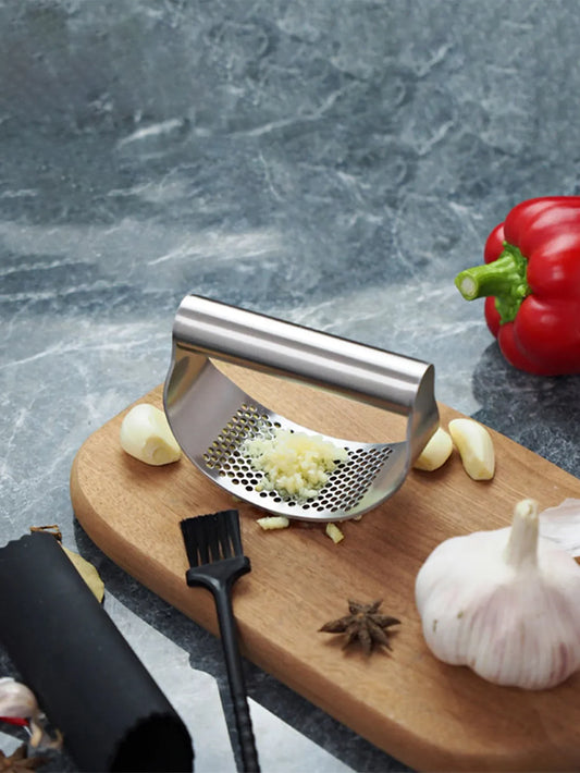 Stainless Steel Garlic Crusher