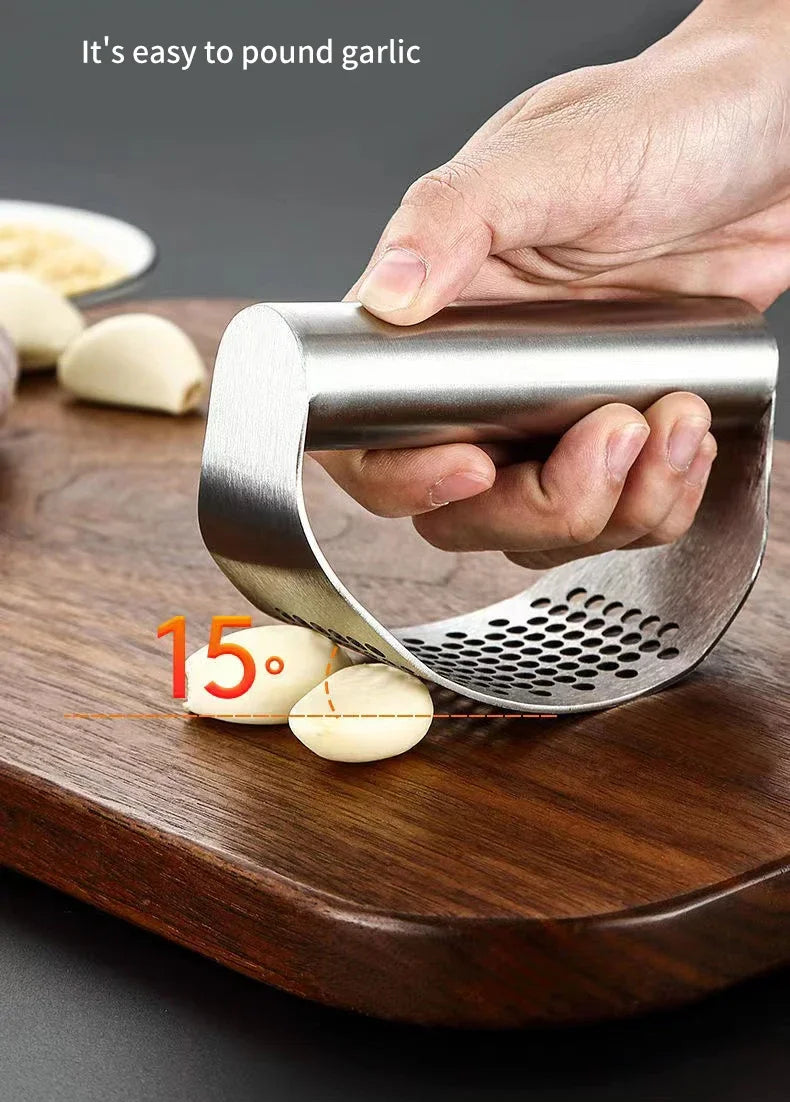 Stainless Steel Garlic Crusher